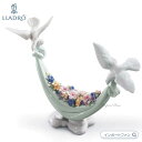 リヤドロ 平和の花かご 鳩 ハト 鳥 置物 01006579 LLADRO □