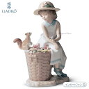 リヤドロ 森の出会い 少女 リス 置物 01006825 LLADRO ギフト プレゼント □