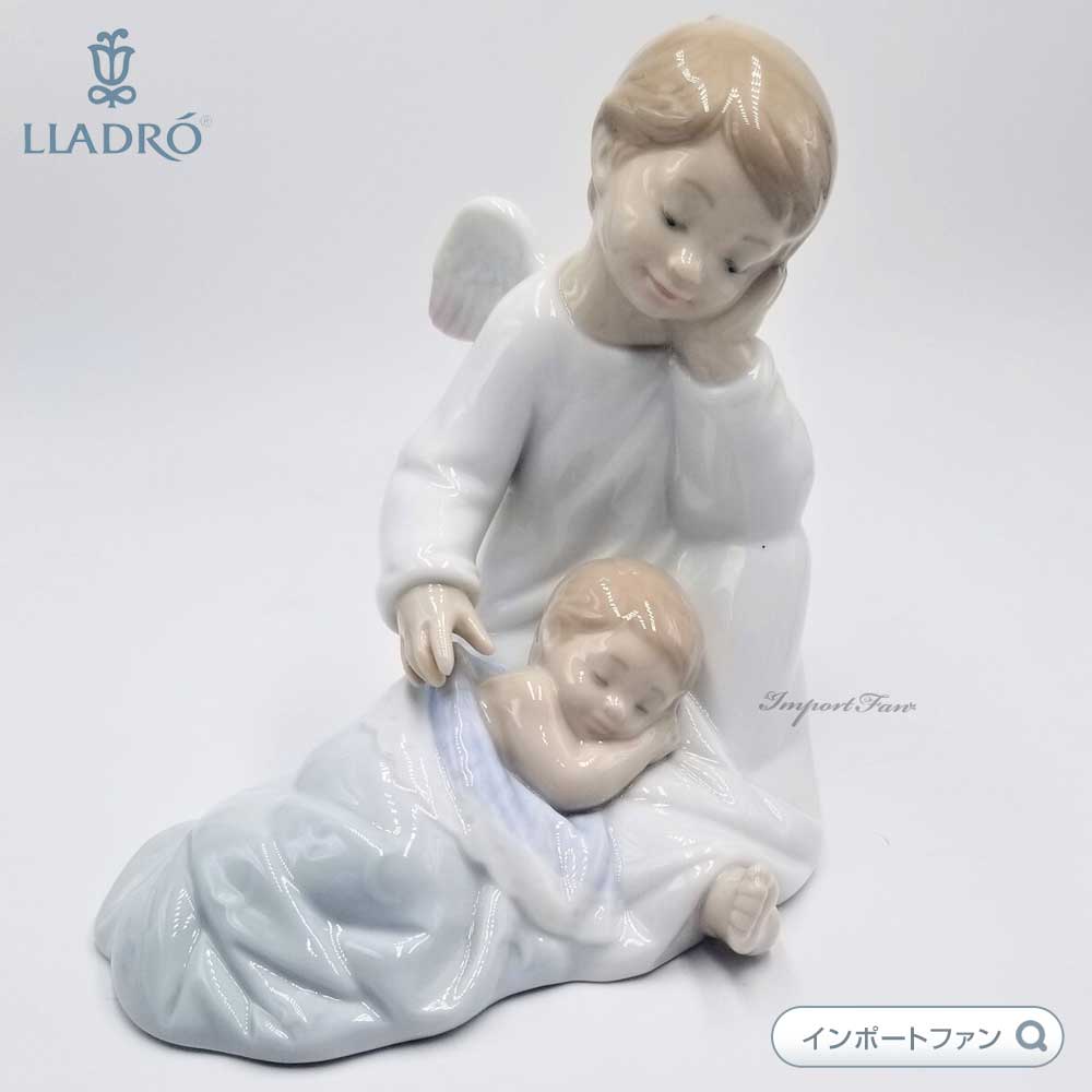 リヤドロ 守ってあげるよ 男の子 天使 赤ちゃん ブルー 青 置物 01006961 LLADRO ギフト プレゼント 【ポイント最大46倍！お買い物マラソン セール】