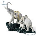 リヤドロ セレブレーション 祝祭 ゾウ 象 ブラック 置物 01007235 LLADRO ギフト プレゼント □