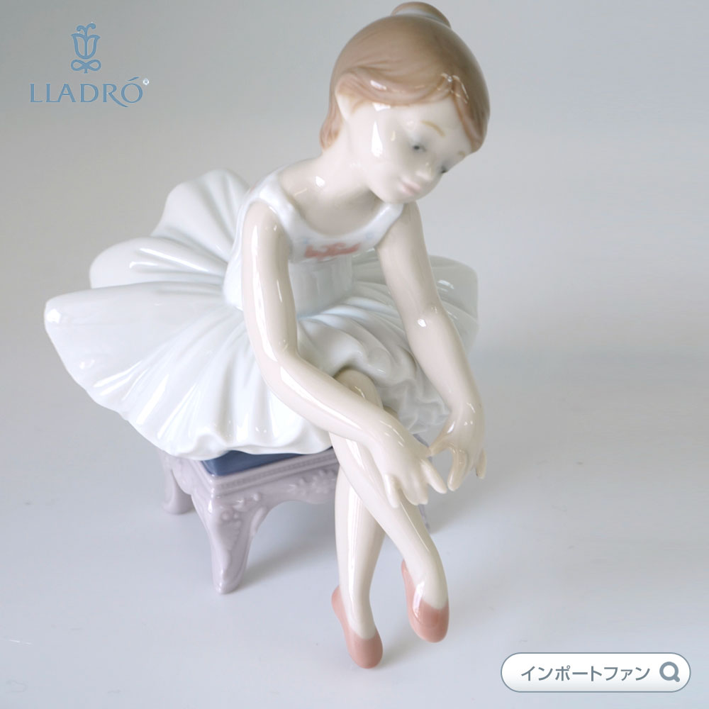 楽天Import Fanリヤドロ リトルバレリーナ 出番前 バレエ 置物 01008125 LLADRO ギフト プレゼント 【ポイント最大46倍！お買い物マラソン セール】