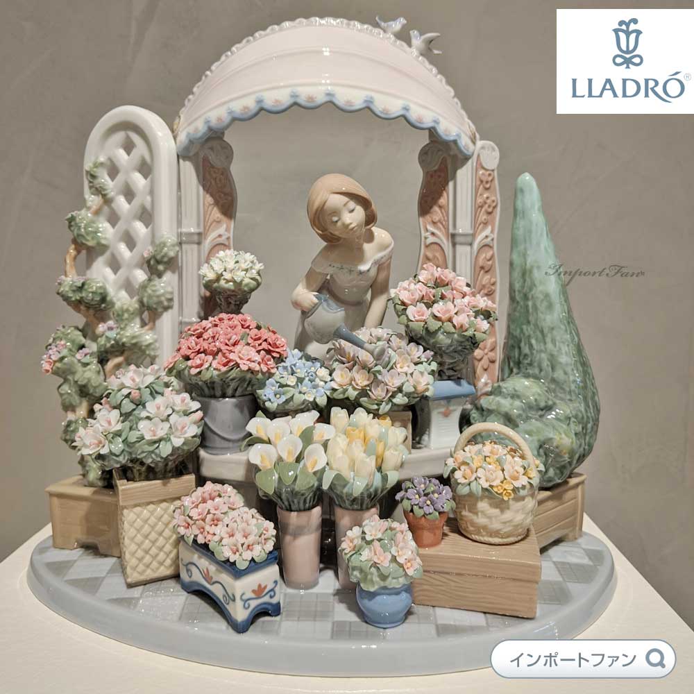 リヤドロ ロマンティックな朝 花 女性 置物 01008250 LLADRO ギフト プレゼント □