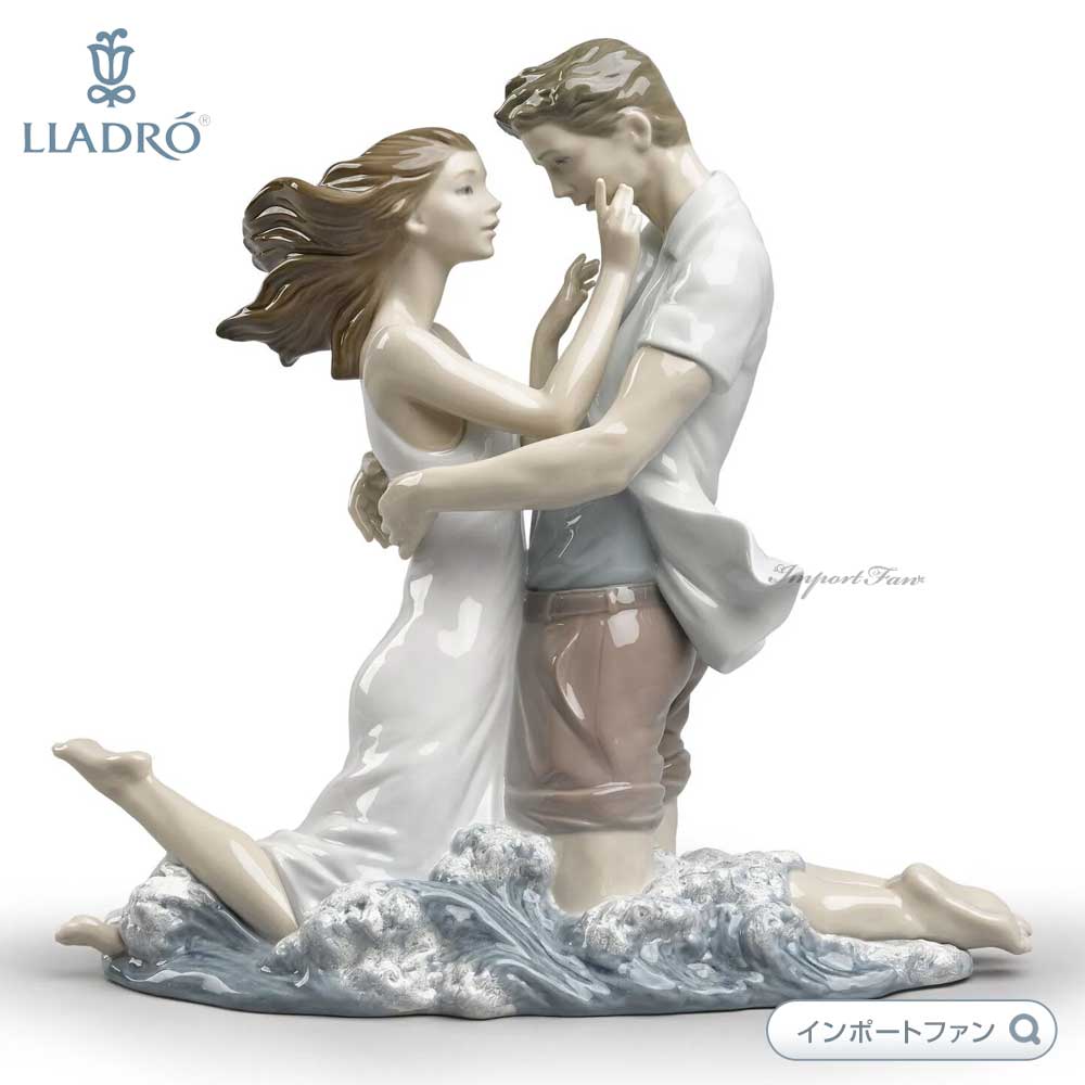 リヤドロ 優しい波に包まれて 海 恋人 置物 01008473 LLADRO ギフト プレゼント □のサムネイル