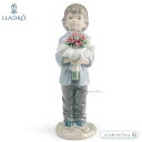 リヤドロ 一番好きなあなたへ カーネーション 少年 置物 母の日 01008504 LLADRO ギフト プレゼント □(3)