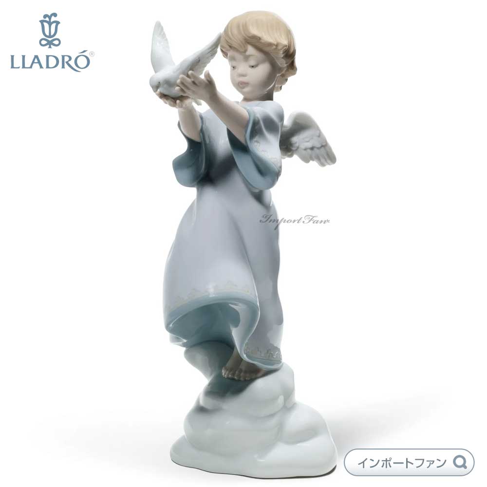 リヤドロ 願いよ、届け! 天使 エンジェル 鳩 ハト 置物 01008533 LLADRO ギフト プレゼント 【ポイント最大47倍!ブラックフライデー セール...