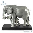 リヤドロ 受け継がれる生命 カラー 象 ゾウ 置物 01008694 LLADRO ギフト プレゼント□(3)
