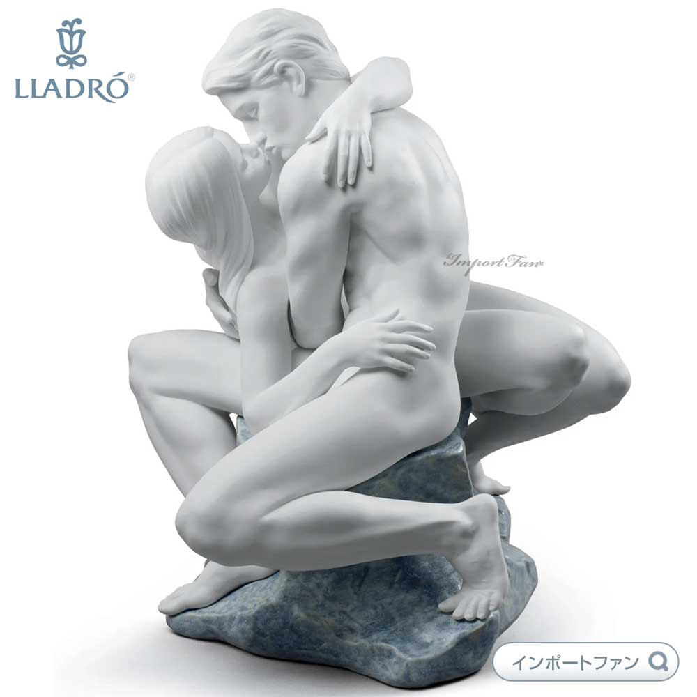 リヤドロ 情熱のキス マットホワイト 恋人 置物 01008727 LLADRO ギフト プレゼント □