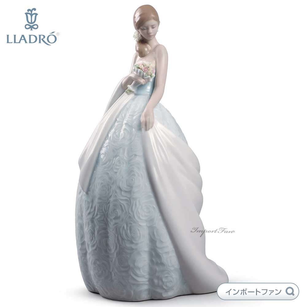 リヤドロ 特別な日 ドレス バラ ローズ 置物 01008784 LLADRO ギフト プレゼント □