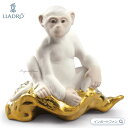 リヤドロ サル ミニ 干支 猿 申 置物 01009175 LLADRO ギフト プレゼント □