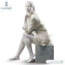 リヤドロ もの思い 女性 マットホワイト 置物 01009243 LLADRO ギフト プレゼント □