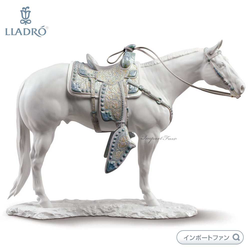 リヤドロ クォーター・ホース ホワイト 馬 ウマ 置物 01009273 LLADRO ギフト プレゼント 【ポイント最大46倍！お買い物マラソン セール】