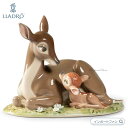 リヤドロ バンビ ディズニー 鹿 親子 置物 01009350 LLADRO ギフト プレゼント □(3)
