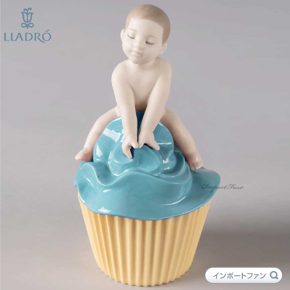 リヤドロ マイ スウィート カップケーキ ボーイ 男の子 赤ちゃん 置物 01009446 LLADRO プレゼント ギフト □