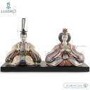 リヤドロ 雛人形 ベージュ＆ピンク お雛様 お内裏様 置物 01009543 LLADRO 【ポイント最大47倍！お買い物マラソン セール】