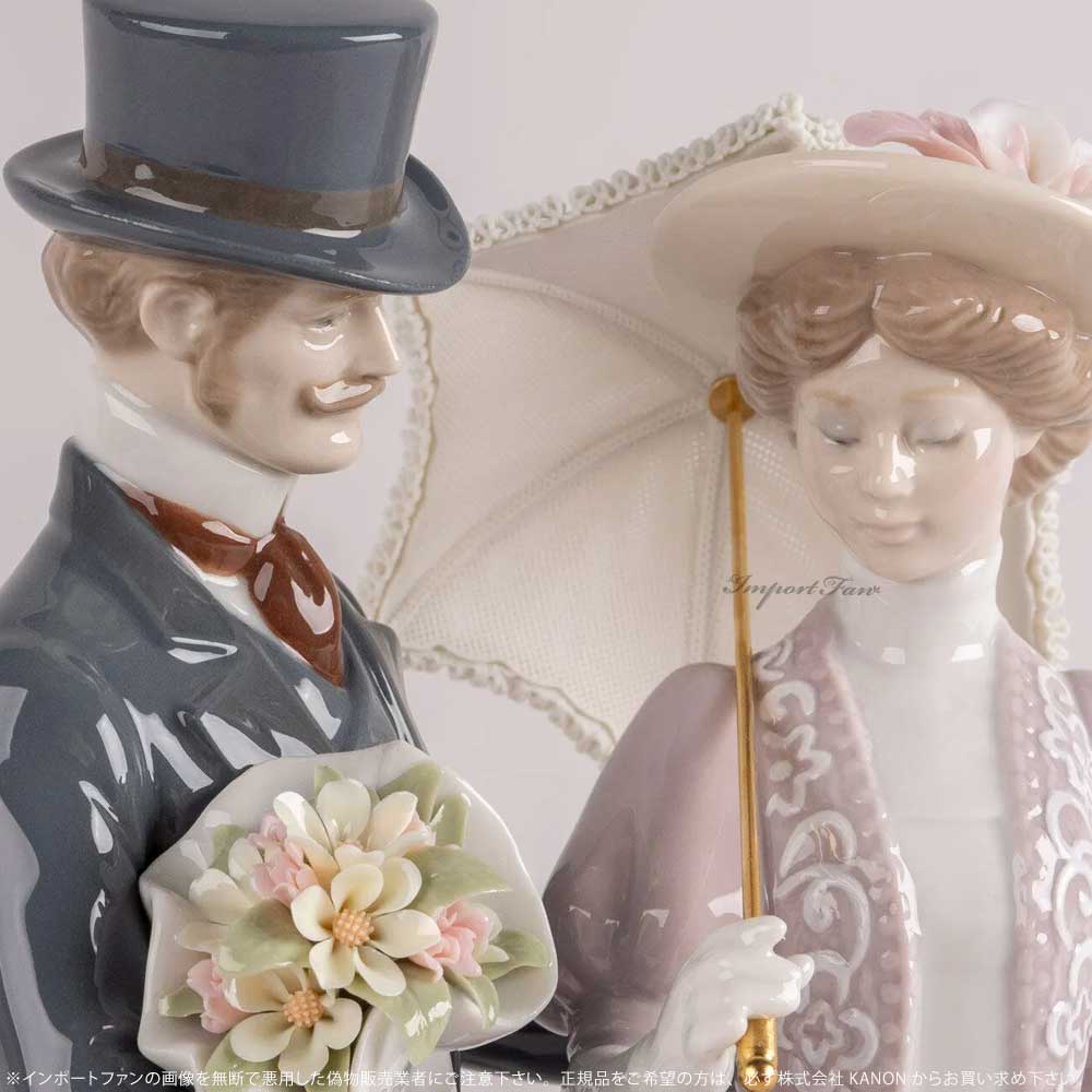 リヤドロ ロマンティックな散歩 ダルメシアン 恋人 カップル 犬 置物 01009551 LLADRO ギフト プレゼント 【ポイント最大47倍!楽天スーパー セール】 [3]