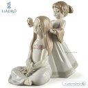 リヤドロ きれいな髪 姉妹 置物 01009587 LLADRO ギフト プレゼント □