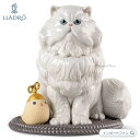 リヤドロ ペルシャ猫とおもちゃ ネコ 小鳥 01009688 LLADRO ギフト プレゼント【ポイント最大47倍!お買い物マラソン セール】