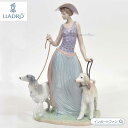 リヤドロ 優雅な散歩のひととき 女性 犬 05802 LLADRO ELEGANT PROMENADE ギフト プレゼント □