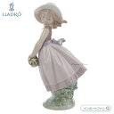 リヤドロ 花の小径 少女 花 置物 01008246 LLADRO ギフト プレゼント 【ポイント最大47倍！お買い物マラソン セール】