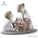 リヤドロ 最初はドレミ 少女 赤ちゃん 兄弟 ピアノ 置物 01008292 LLADRO ギフト プレゼント □