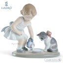 リヤドロ 召しあがれ 少女 猫 01008498 LLADRO ギフト プレゼント【ポイント最大47倍!楽天スーパー セール】