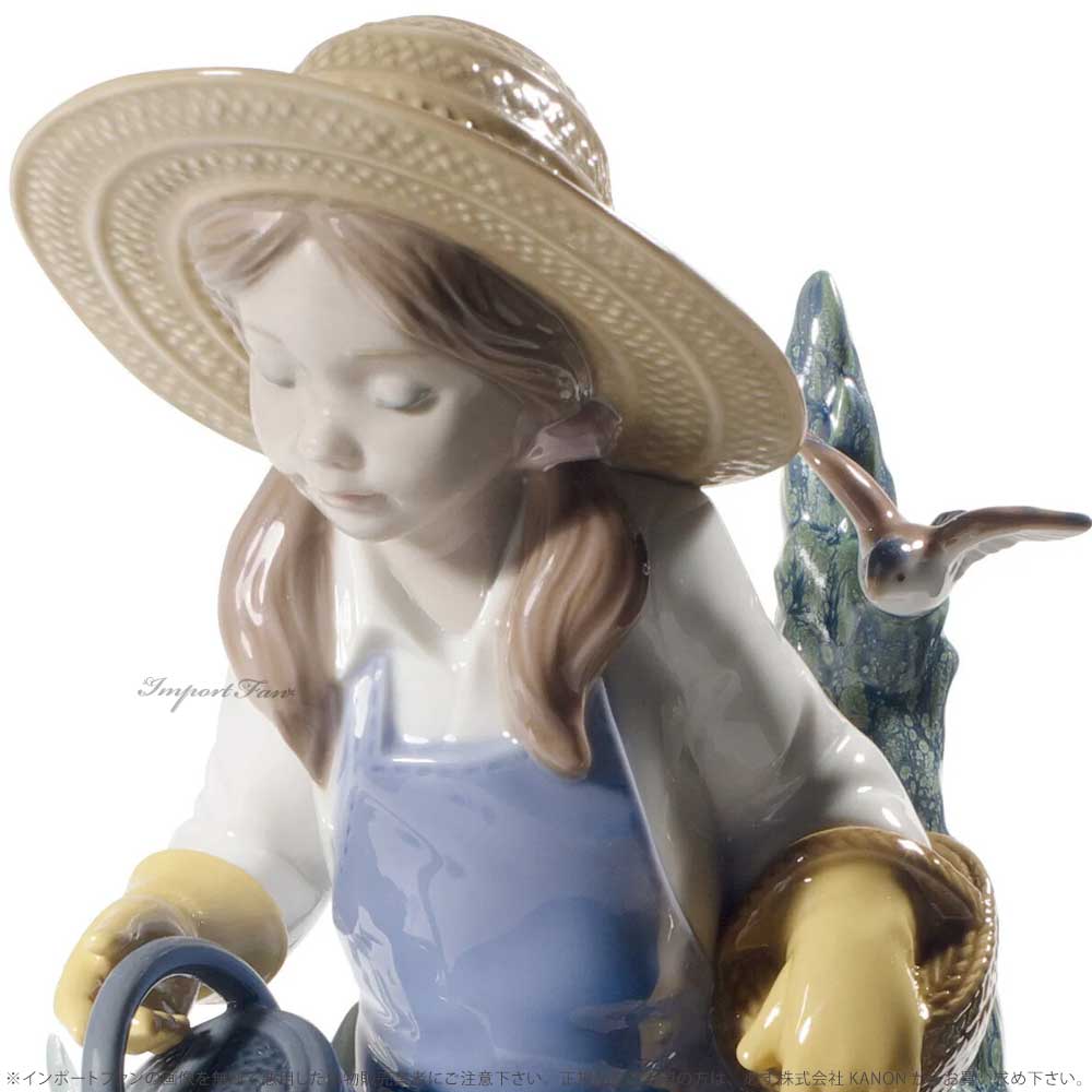 リヤドロ 小さな植木屋さん 少女 小鳥 置物 ...の紹介画像2