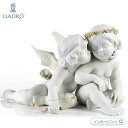 リヤドロ エロスとプシュケー 天使 古代神話 置物 01009128 LLADRO ギフト プレゼント □