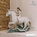 リヤドロ 海辺を駆けて 馬 ウマ 午 少女 置物 01009371 LLADRO ギフト プレゼント □