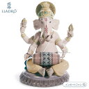 リヤドロ ムリダンガをたたくガネーシャ 01008316 LLADRO ギフト プレゼント □