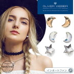 スワロフスキー ピアス スター ムーン Lunina Stellina クリスタル Swarovski × OLIVER WEBER オリバーウェバー ギフト プレゼント □