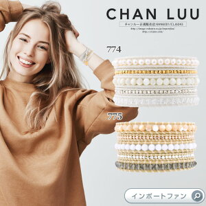 チャンルーマザーオブパールミックス淡水パールミックス5連ラップブレスレット□