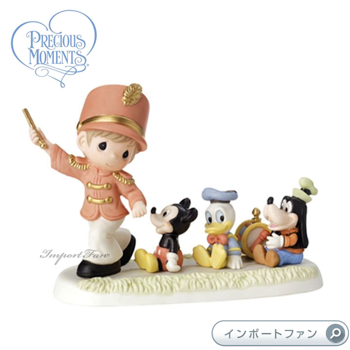 プレシャスモーメンツ ミッキード ナルド グーフィー バンドのリーダー 152005 Precious Moments Leader Of The Band ギフト プレゼント 【ポイント最大46倍！お買い物マラソン セール】のサムネイル