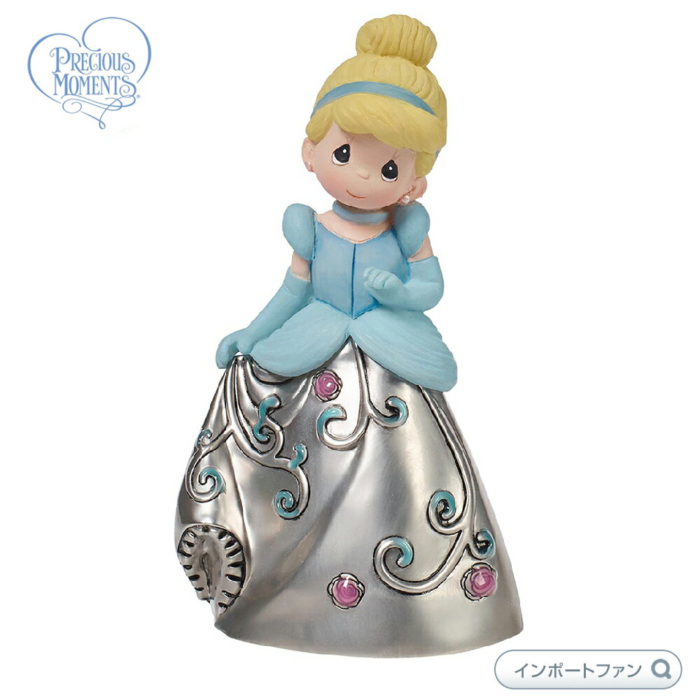 プレシャスモーメンツ シンデレラ 装飾 ディズニー 172422 Disney Cinderella Decorative Bell, Resin/Zinc Alloy Precious Moments ギフト プレゼント □