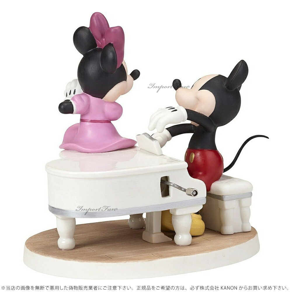 プレシャスモーメンツ 私たちの愛は甘いメロディー ミッキーマウス ミニーマウス ディズニー オルゴール Disney Mickey Mouse And Minnie Mouse Our Love Is A Sweet Melody Musical Porcelain Precious Moments