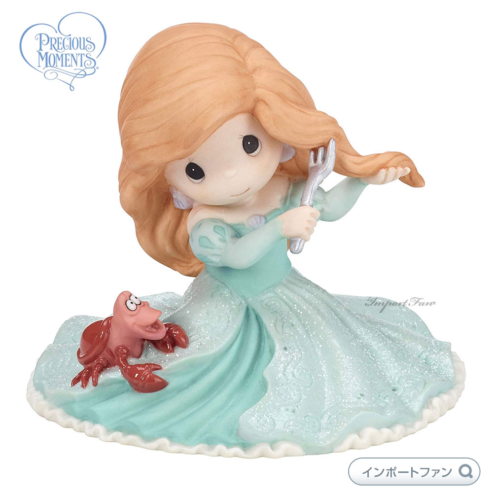 ץ쥷㥹⡼ ꥨ Х ʤϻ ȥޡᥤ ǥˡ 182092 Disney The Little Mermaid Figurine, You Fill My World, Bisque Porcelain Precious Moments ե ץ쥼ȡڥݥȺ47ܡ㤤ʪޥ饽 