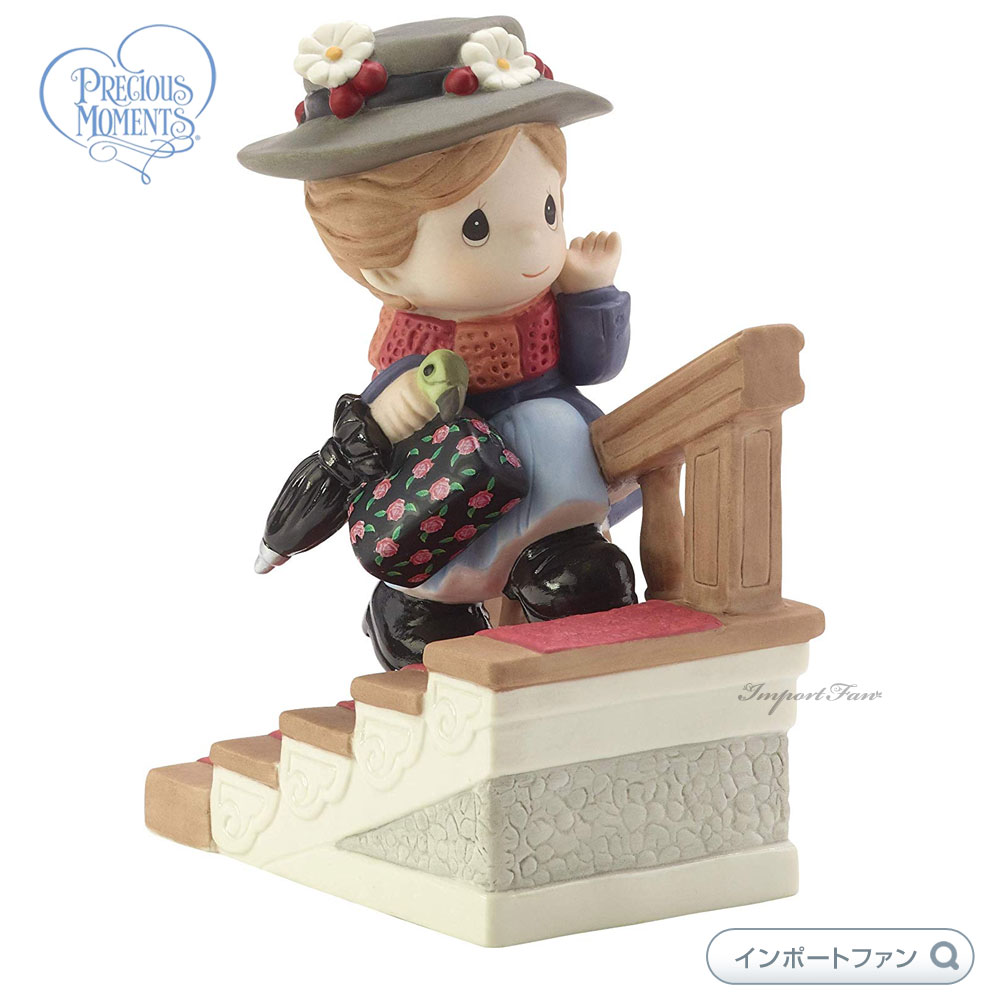 プレシャスモーメンツ メリー ポピンズ ディズニー 182093 Disney Mary Poppins Figurine, You Have Such A Cheery Disposition, Bisque Porcelain Precious Moments ギフト プレゼント □