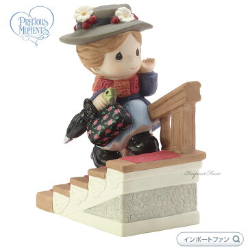 プレシャスモーメンツ メリー ポピンズ ディズニー 182093 Disney Mary Poppins Figurine, You Have Such A Cheery Disposition, Bisque Porcelain Precious Moments □