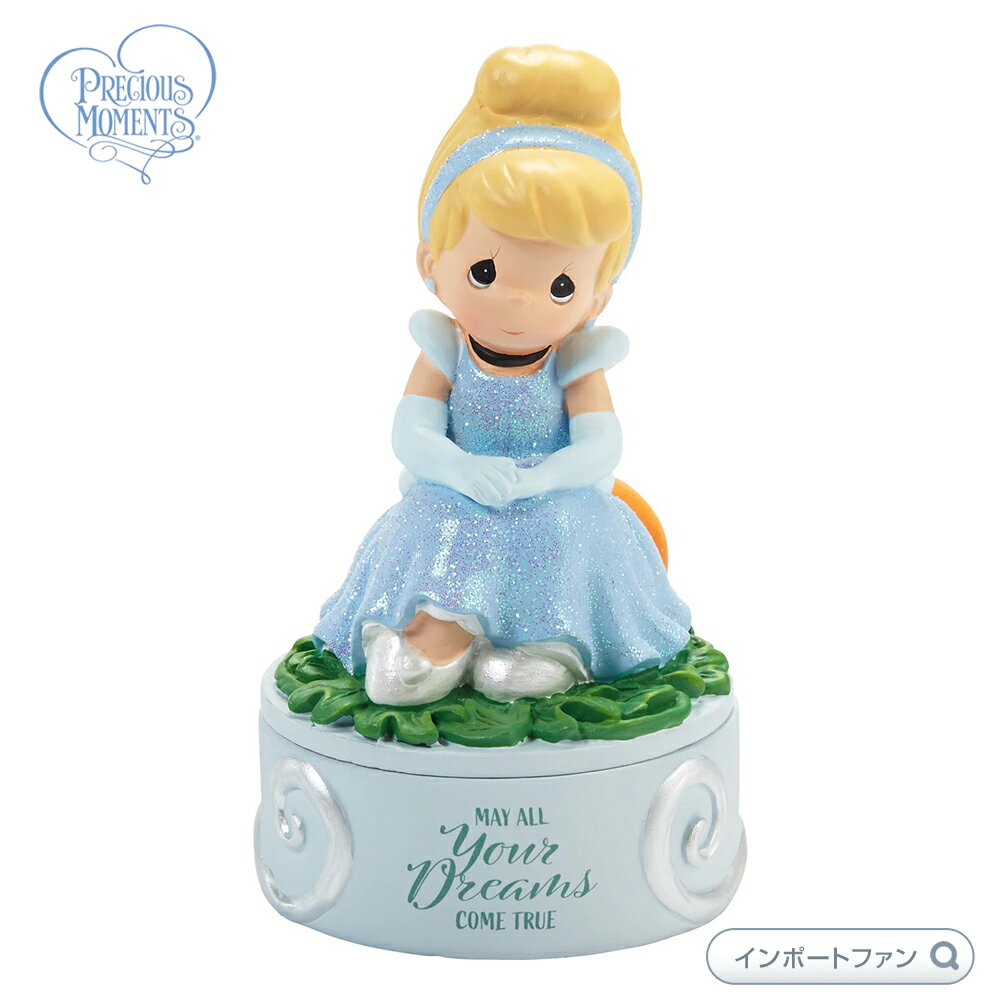 乐天商城 - プレシャスモーメンツ シンデレラ 夢は叶う 小物入れ ディズニー 202037 Disney Dreams Come True Covered Box Precious Moments ギフト プレゼント □