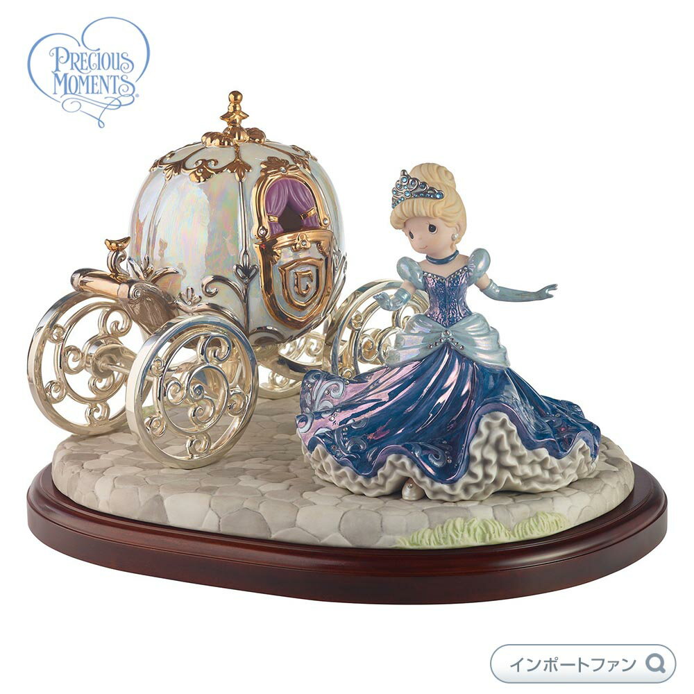 プレシャスモーメンツ 229035 100 Years Of Wonderful Dreams Come True Disney Cinderella Figurine Precious Moments □