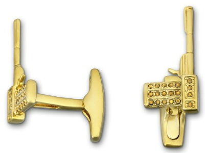スワロフスキーSwarovskiゴールドガンカフスリンクスGoldenGunCuffLinks1175309アクセサリー