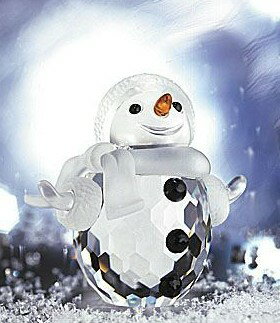 楽天Import Fanスワロフスキー Swarovski スノーマン クリスマス 冬 雪だるま シルバークリスタル 250229 ギフト プレゼント □