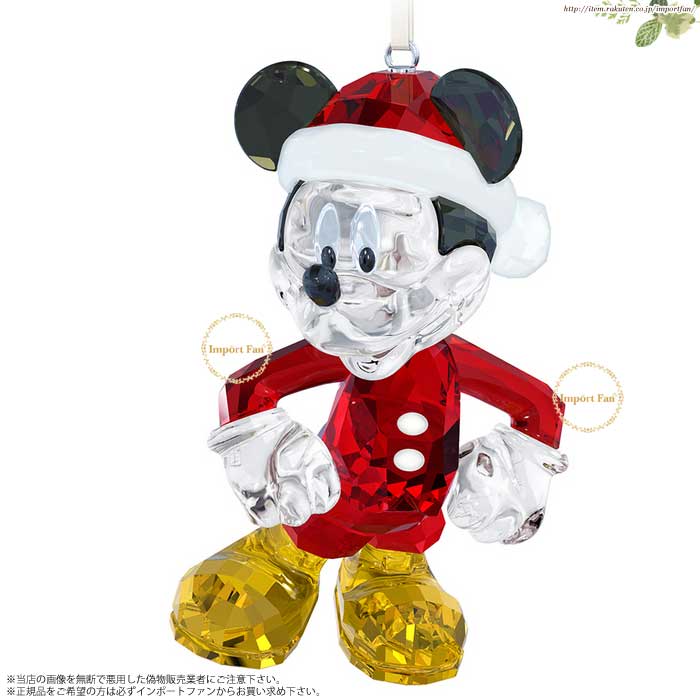 楽天Import Fanスワロフスキー ミッキーマウス クリスマス オーナメント 5004690 Swarovski Disney Mickey Mouse Christmas Ornament ギフト プレゼント □