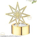 スワロフスキー　ゴールデンスター ティーライト　キャンドルホルダー　ゴールド　ロウソク立て　5030478は、 ゴールドのメタルにクリスマスの星をあしらったティーライトキャンドルホルダーです。 クリスタル・ピクセル技法 により、クリスタルの両面が輝きを放ちます。 コレクションはもちろん、誕生日や記念日、クリスマスのプレゼントギフトとしてもオススメの スワロフスキー作品です。 ※こちらは装飾品であり、15歳以下のお子様によるご利用は対象としておりません。 ■サイズ：約10 x 7.8 x 5.5 cm ■付属：スワロフスキー社純正ボックス 当店からの発送予定日は、ご入金日より約3週間前後となります。通関等により、予定よりもお時間がかかる場合がございます。当店に到着次第すぐに発送させていただきます。 ※お客様ごとのオーダー受注のため、受注確認後の変更、キャンセルはできませんのであらかじめご了承の上、ご購入くださいませ。about Swarovski スワロフスキー社のクリスタルは、CHANELやChristian Dior等のラインストーンにも使用されている世界的に有名な品質の良い素材です。 そのクリスタルを使ったスワロフスキーの置物(フィギュア)はとても表情豊かでキラキラ光り存在感があります。 デパートの宝飾品売場、国際空港や海外の免税店等でも白鳥のマークの入ったスワロフスキーの小さなクリスタルの置物やアクセサリーが大変人気を集めています。キラキラとして美しいスワロフスキー社のアイテムは大切な方へのプレゼントにも、自分へのご褒美にもピッタリです。 about Swarovski スワロフスキー社のクリスタルは、CHANELやChristian Dior等のラインストーンにも使用されている世界的に有名な品質の良い素材です。 そのクリスタルを使ったスワロフスキーの置物(フィギュア)はとても表情豊かでキラキラ光り存在感があります。 デパートの宝飾品売場、国際空港や海外の免税店等でも白鳥のマークの入ったスワロフスキーの小さなクリスタルの置物やアクセサリーが大変人気を集めています。キラキラとして美しいスワロフスキー社のアイテムは大切な方へのプレゼントにも、自分へのご褒美にもピッタリです。 ■スワロフスキーのお手入れ方法 柔らかく、糸くずのない布で製品を拭く、またはぬるま湯にくぐらせて拭き取ってください。(水には浸したままにしないでください。また金属部分は水にぬれないようにご注意ください。） 普段のお手入れは、スワロフスキー社純正のクリスタル専用 クロス、お手ごろ価格のセーム革や羽根ばたき、等で埃や指紋をやさしく取り除いてください。研磨剤の入った洗剤やガラス拭き用洗剤は使用しないでください。 長期間展示して、汚れがひどい場合は、水またはぬるま湯に中性洗剤を薄めて手早く洗い、よくすすいでから自然乾燥させてください。また、熱湯は絶対避けてください。