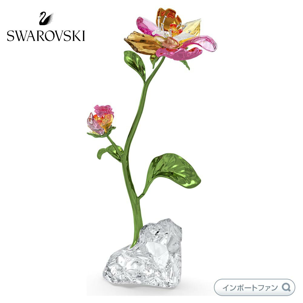 スワロフスキー イディリア 花 フラワー Lサイズ 置物 5639886 Swarovski □