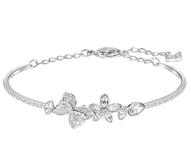 スワロフスキー エデン バングル 花 蝶 5190285 Swarovski Eden Bangle ギフト プレゼント □