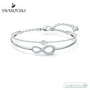 スワロフスキー インフィニティ 無限 バングル ホワイト 5520584 Swarovski ギフト プレゼント□