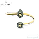 Swarovski Numina bangle Gray, Gold-tone plated