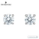 スワロフスキー アトラクト スタッズピアス ホワイト 5509937 Swarovski ギフト プレゼント□