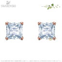 スワロフスキー アトラクト スタッド ピアス ホワイト ローズゴールド 5431895 Swarovski ギフト プレゼント □