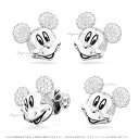 スワロフスキー ディズニー ミッキーマウス スタッドピアス ホワイト ロジウム・プレーティング 5668781 Swarovski【ポイント最大47倍!お買い物マラソン セール】